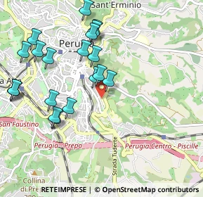 Mappa Borgo XX Giugno, 06121 Perugia PG, Italia (1.142)