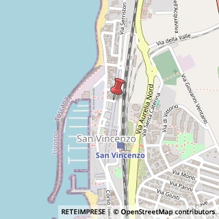 Mappa Via vittorio emanuele ii 103, 57027 San Vincenzo, Livorno (Toscana)