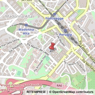 Mappa Via Martiri dei Lager, 70, 06128 Perugia, Perugia (Umbria)