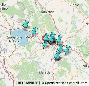 Mappa Via Fosse Ardeatine, 06073 Corciano PG, Italia (8.97125)