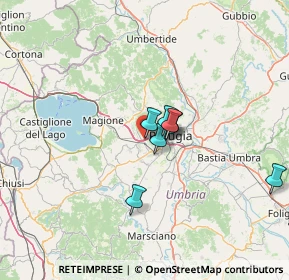 Mappa Via Fosse Ardeatine, 06073 Corciano PG, Italia (28.91533)