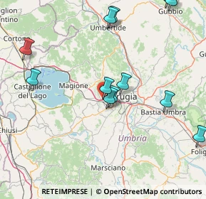 Mappa Via Fosse Ardeatine, 06073 Corciano PG, Italia (19.0525)