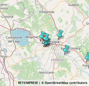 Mappa Via Fosse Ardeatine, 06073 Corciano PG, Italia (19.35833)
