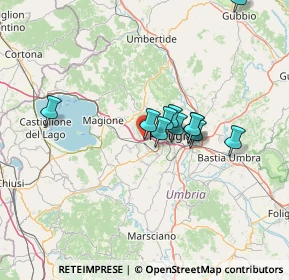 Mappa Via Fosse Ardeatine, 06073 Corciano PG, Italia (11.29545)