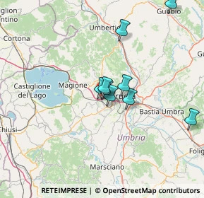 Mappa Via Fosse Ardeatine, 06073 Corciano PG, Italia (18.36455)