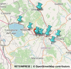 Mappa Via Fosse Ardeatine, 06073 Corciano PG, Italia (12.05091)