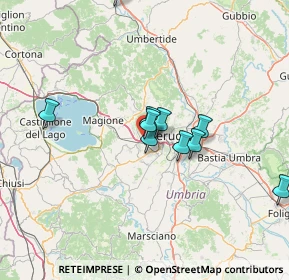 Mappa Via Fosse Ardeatine, 06073 Corciano PG, Italia (21.70857)