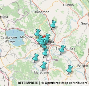 Mappa Vicinale, 06128 Perugia PG, Italia (10.58583)