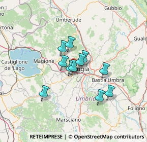 Mappa Centro Medico Spazio Salute, 06128 Perugia PG, Italia (9.60909)