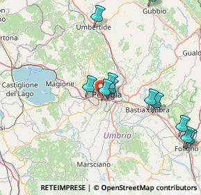 Mappa Vicinale, 06128 Perugia PG, Italia (17.34636)