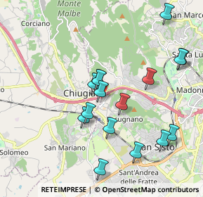 Mappa Via Giuseppe Verdi, 06073 Perugia PG, Italia (1.9575)