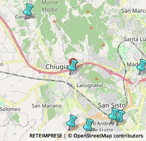 Mappa Via Giuseppe Verdi, 06073 Perugia PG, Italia (3.8275)