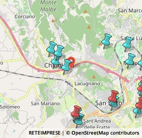 Mappa Via Giuseppe Verdi, 06073 Perugia PG, Italia (3.1775)