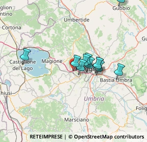 Mappa Via Giuseppe Verdi, 06073 Perugia PG, Italia (11.20455)