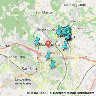 Mappa Via Madonna Alta, 06128 Perugia PG, Italia (1.745)