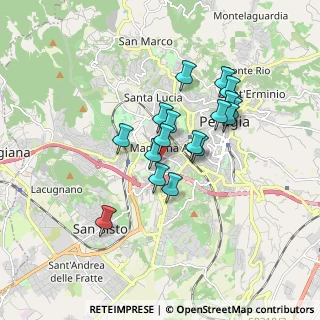 Mappa Via Madonna Alta, 06128 Perugia PG, Italia (1.42059)