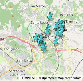 Mappa Via Madonna Alta, 06128 Perugia PG, Italia (1.4075)