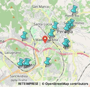 Mappa Via Madonna Alta, 06128 Perugia PG, Italia (2.23154)