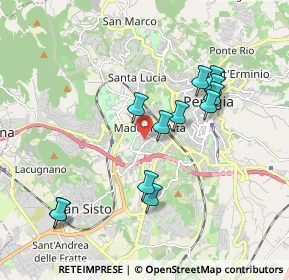 Mappa Via Madonna Alta, 06128 Perugia PG, Italia (1.8675)