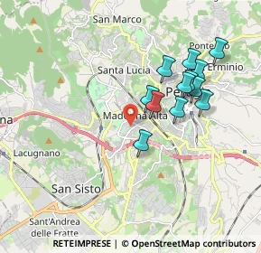 Mappa Via Madonna Alta, 06128 Perugia PG, Italia (1.7225)