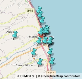 Mappa Via Cherubini, 63824 Marina di Altidona FM, Italia (1.309)