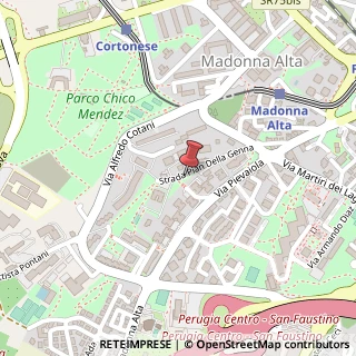 Mappa Strada Pian della Genna, 19, 06128 Perugia, Perugia (Umbria)