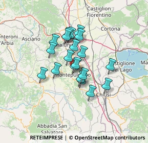 Mappa Via della Spinella, 53045 Montepulciano SI, Italia (9.9925)