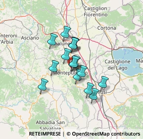 Mappa Via della Spinella, 53045 Montepulciano SI, Italia (9.16438)