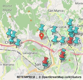 Mappa Via Ferdinando Magellano, 06121 Perugia PG, Italia (2.5415)