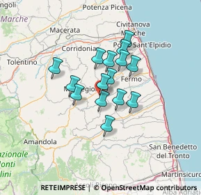 Mappa Via Belmontese, 63844 Grottazzolina FM, Italia (9.45533)