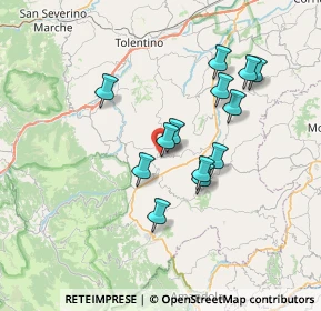 Mappa Contrada Santa Croce, 62026 San Ginesio MC, Italia (6.33154)