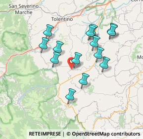 Mappa Contrada Santa Croce, 62026 San Ginesio MC, Italia (6.76643)