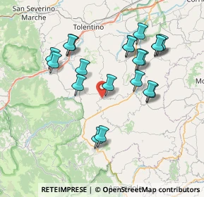 Mappa Contrada Santa Croce, 62026 San Ginesio MC, Italia (7.5705)