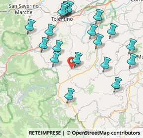 Mappa Contrada Santa Croce, 62026 San Ginesio MC, Italia (9.3305)