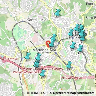 Mappa Via Cortonese, 06128 Perugia PG, Italia (1.2495)