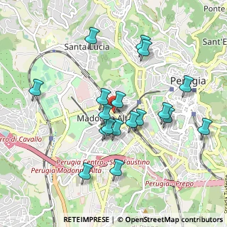 Mappa Via Cortonese, 06128 Perugia PG, Italia (0.93167)