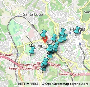 Mappa Via Cortonese, 06128 Perugia PG, Italia (0.799)