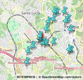 Mappa Via Cortonese, 06128 Perugia PG, Italia (0.9305)