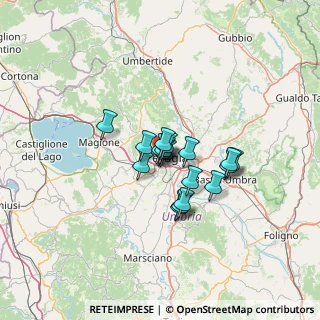 Mappa Via Cortonese, 06128 Perugia PG, Italia (8.34722)