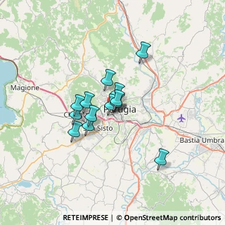 Mappa Via M. Angeloni, 06128 Perugia PG, Italia (4.78923)
