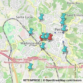 Mappa Via M. Angeloni, 06128 Perugia PG, Italia (0.91909)