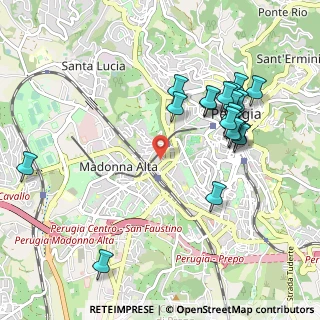 Mappa Via M. Angeloni, 06128 Perugia PG, Italia (1.0985)