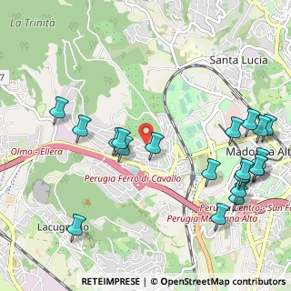 Mappa Via Amerigo Vespucci, 06127 Perugia PG, Italia (1.352)