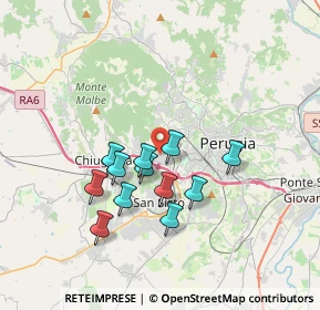 Mappa Via Amerigo Vespucci, 06127 Perugia PG, Italia (3.08667)