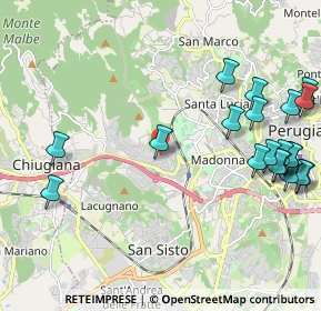 Mappa Via Amerigo Vespucci, 06127 Perugia PG, Italia (2.797)