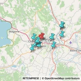Mappa Via Amerigo Vespucci, 06127 Perugia PG, Italia (5.3775)