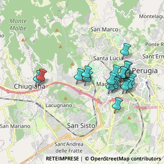 Mappa Via Amerigo Vespucci, 06127 Perugia PG, Italia (1.8535)
