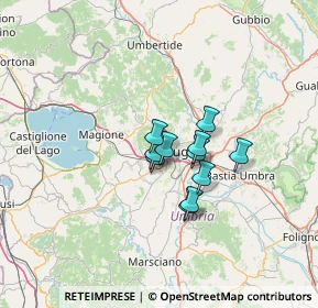 Mappa Via Amerigo Vespucci, 06127 Perugia PG, Italia (8.51182)