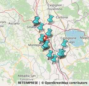 Mappa Via di Sanguineto Nord, 53045 Montepulciano SI, Italia (10.278)
