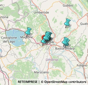 Mappa Via cortonese str trasimeno ovest, 06127 Perugia PG, Italia (6.84182)